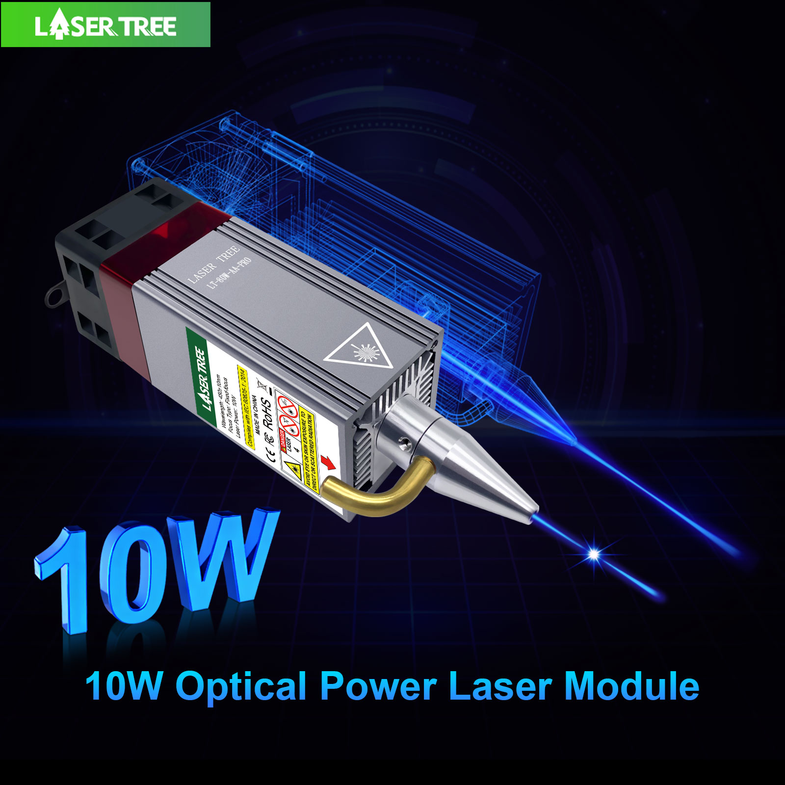 Industrial Laser Engraver - شجرة الليزر 5 واط 10 واط