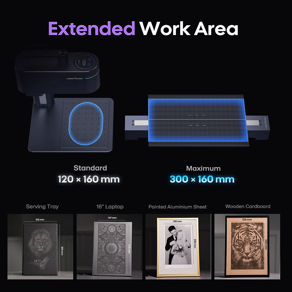 آلة النقش بالليزر LASERPECKER  - مراجعة Industrial Laser Engraver وسعره