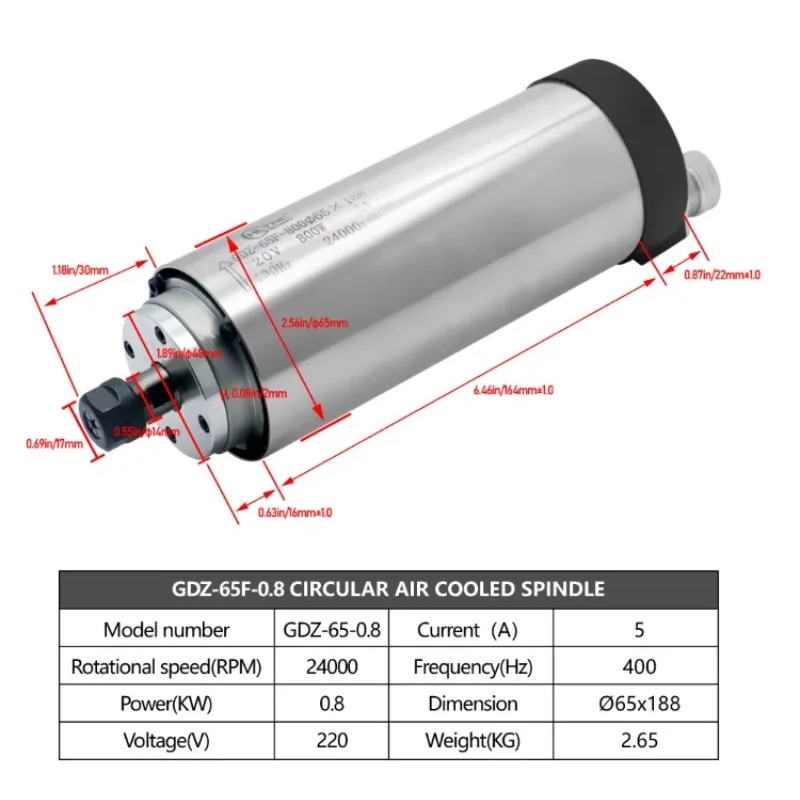 محرك دوار مبرد بالماء بسرعة 24 - مراجعة Cnc Spindle Motor وسعره