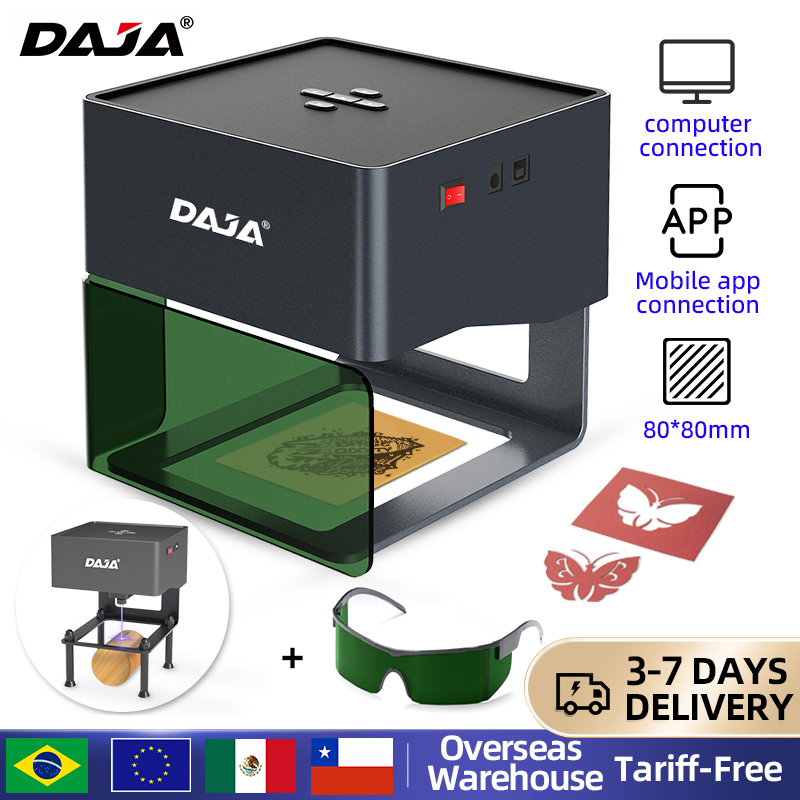 DAJA DJ6 ماكينة حفارة ليزر صغي - مراجعة Laser Marking Machine وسعره